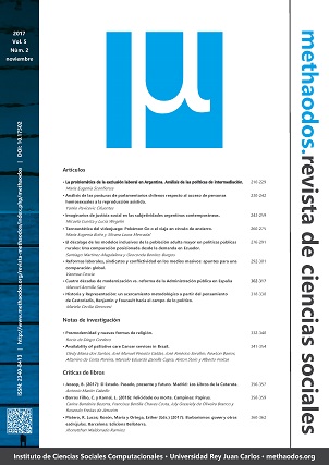 methaodos.revista de ciencias sociales. Vol. 5 Núm. 2 (2017)