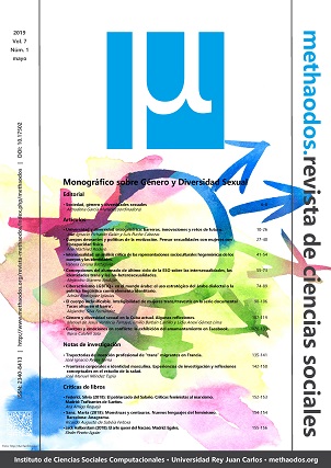 methaodos.revista de ciencias sociales. Vol. 7 Núm. 1 (2019): Monográfico sobre Género y Diversidad Sexual